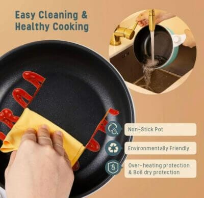 Easy Cleaning and Healthy Cooking