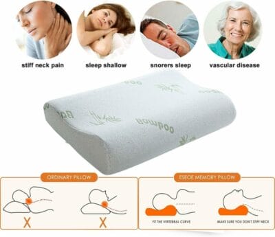 Mit seinem atmungsaktiven, abnehmbaren Bezug bleibt das Kissen hygienisch und angenehm frisch.