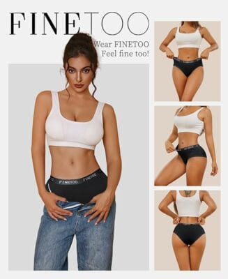 FINETOO Unterwäsche für Damen 6 Stück