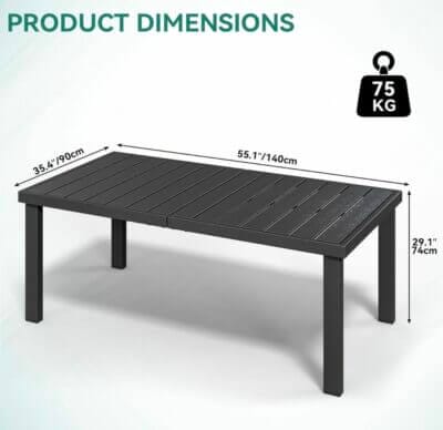 Gartentisch Produktdetails