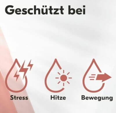 Geschützt bei Stress, Hitze und Bewegung