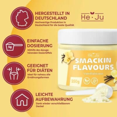 Löst sich schnell auf und sorgt für ein intensives Aroma in Joghurt, Quark oder Shakes.
