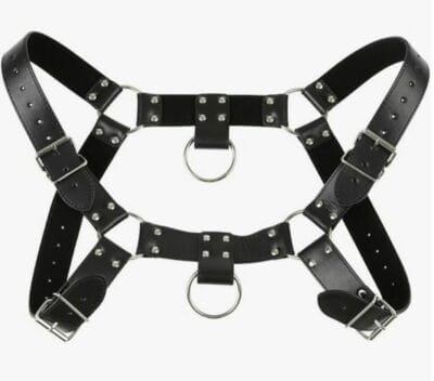 Herren Brust Harness Geschirr PU Leder 