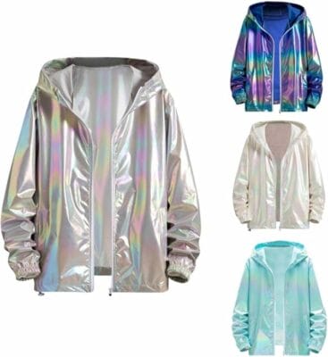 Glänzender Auftritt mit der Herren Metallic Nightclub Jacke