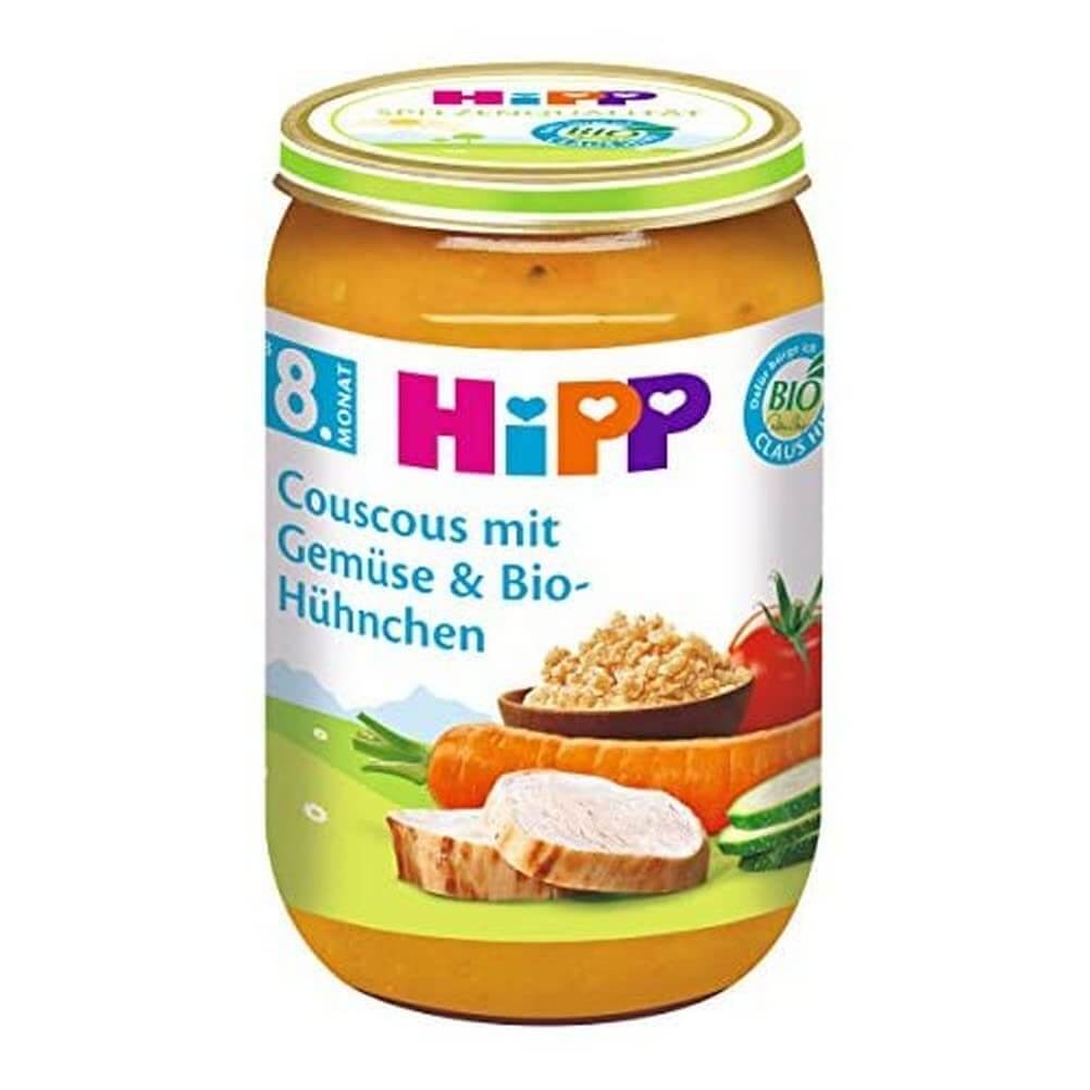 HiPP Couscous mit Gemüse und Bio-Hühnchen 6 Gläser – 40% Rabatt