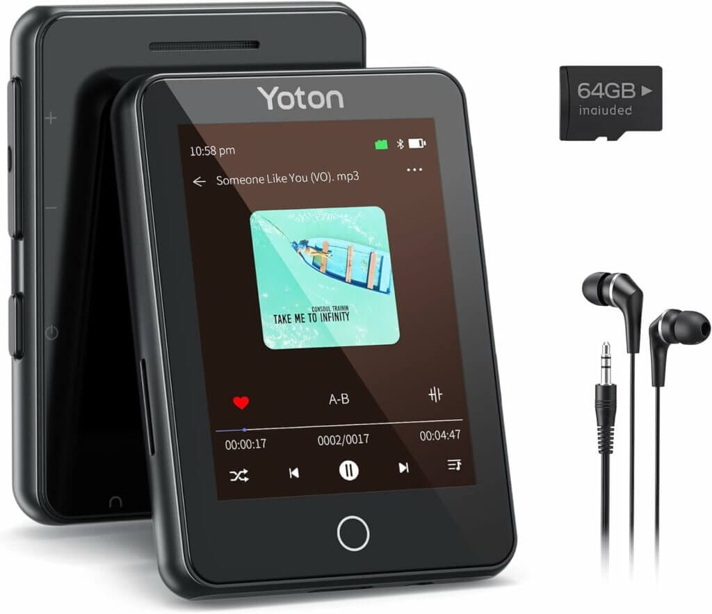 64GB Bluetooth 5.2 MP3-Player – 30% Rabatt