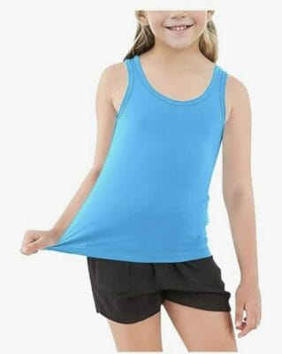 Mädchen Unterhemd Tank Top blau