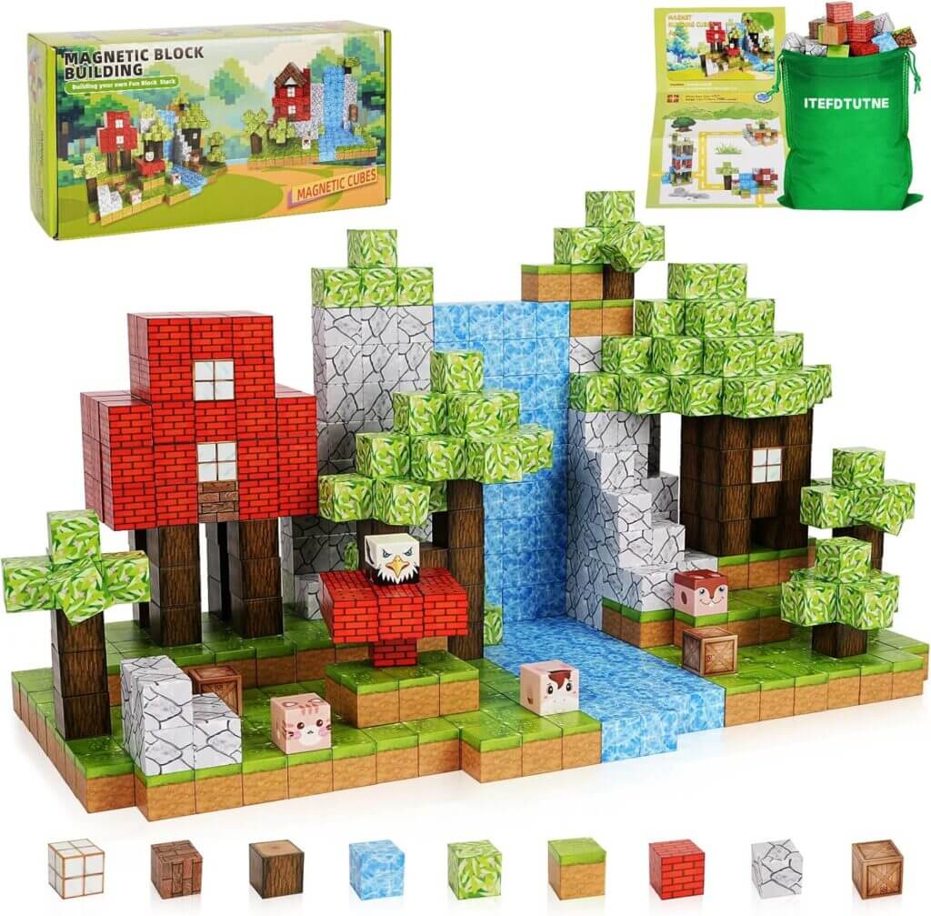 Magnetische Blöcke (108 Teile) – 50% Rabatt