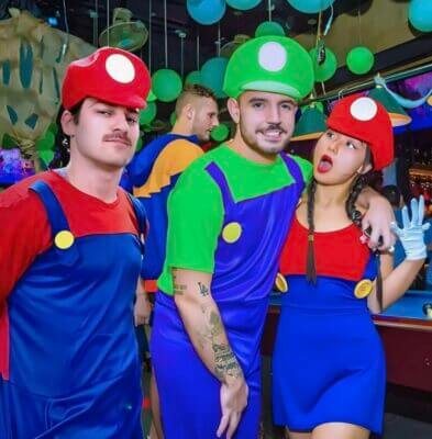 Mario Kostüm Set Tragebilder