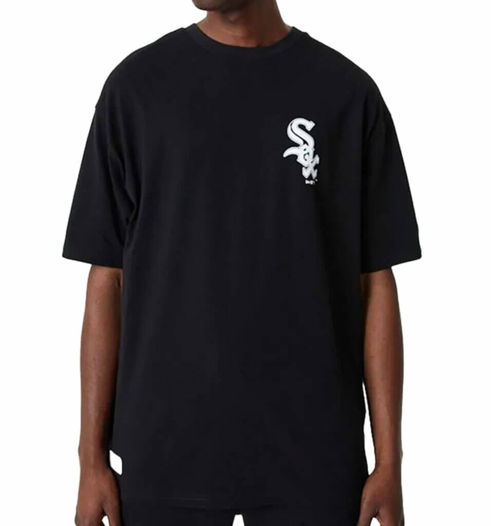 New Era Herren T-Shirt MLB ESSENTLS LC OS TEE CHIWHI BLKWHI – 77% Rabatt