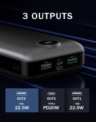 Power Bank 3 Anschlüsse