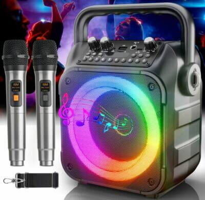 Singingmate Karaoke Anlage mit 2 Mikrofonen