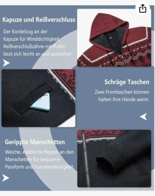Sweatshirtjacke Detailbilder