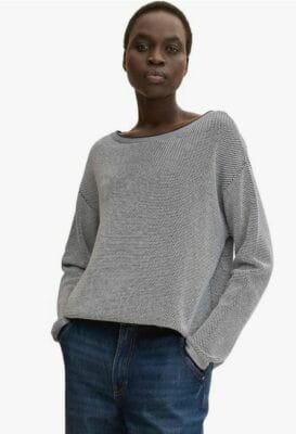 TOM TAILOR Damen Strickpullover aus Bio-Baumwolle