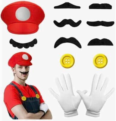 WEARXI Mario Luigi Kostüm-Set