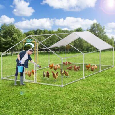 XXL Metall Huehnerstall b
