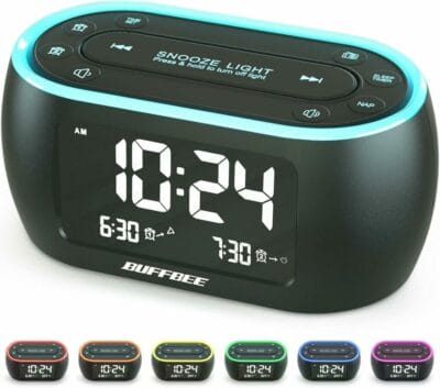 BUFFBEE Nachttisch-Wecker-Radio