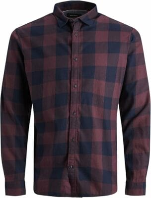 JACK & JONES Herren JJEGINGHAM Twill Shirt L/S NOOS 12181602