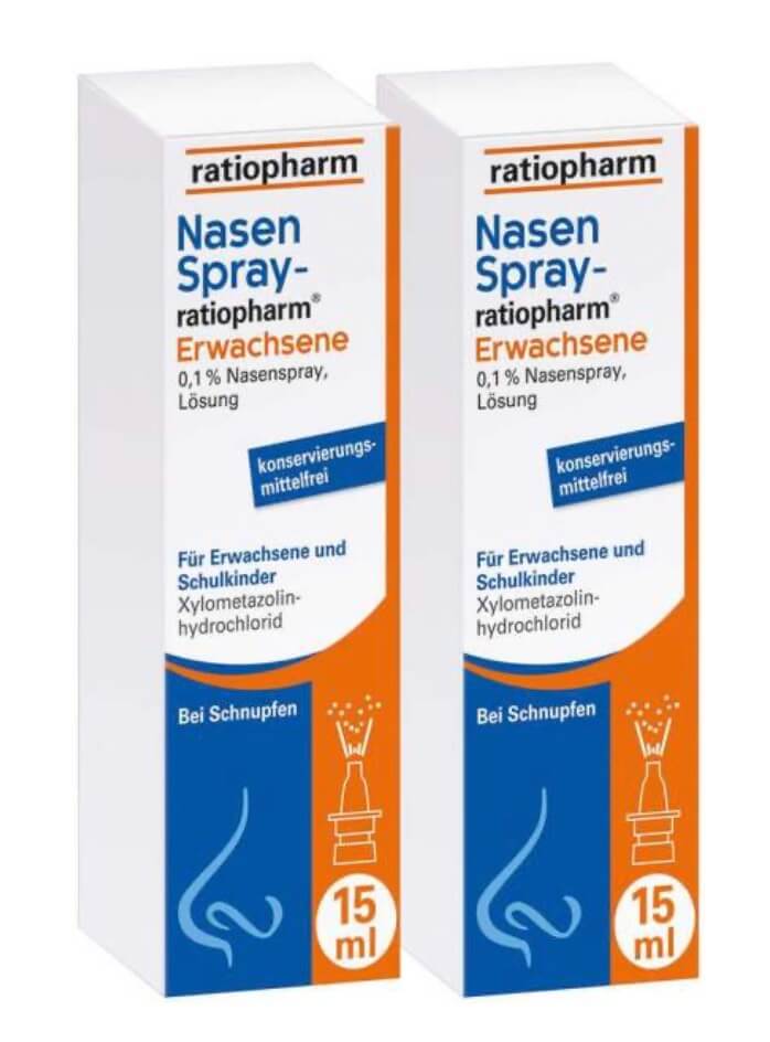 Nasen Spray ratiopharm Erwachsene 2 x 15 ml – 40% Rabatt