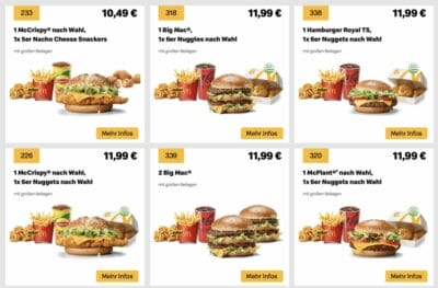 McDonald's Gutscheine