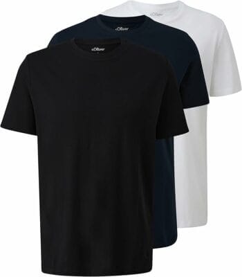 s.Oliver Herren 2155013 T-Shirt im praktischen 3er-Pack