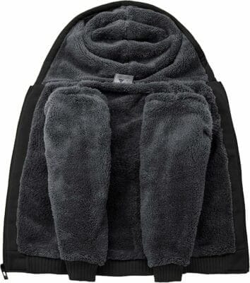swisswell fleecejacke von innen