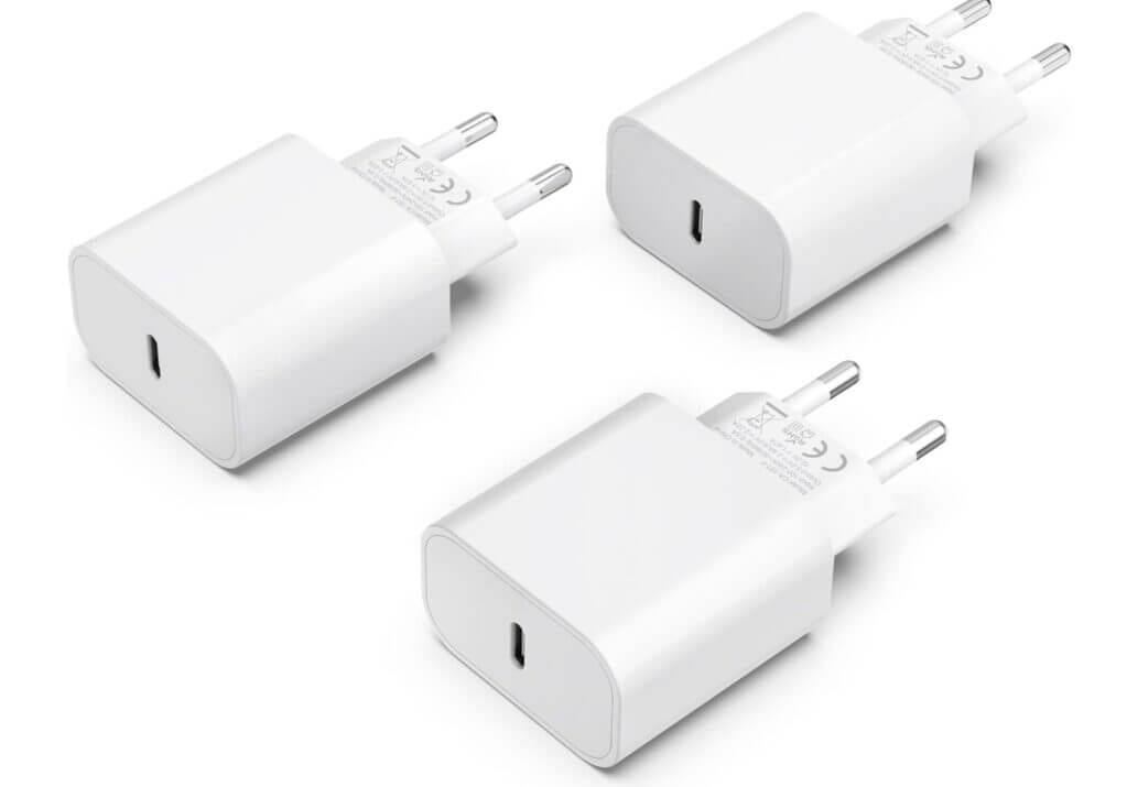 3er-Pack USB-C Adapter mit 25W – 70% Rabatt