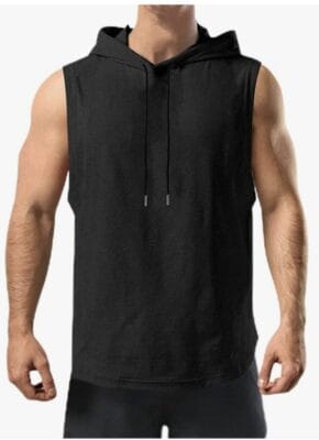 Ärmelloser Hoodie für Herren mit Kapuze 