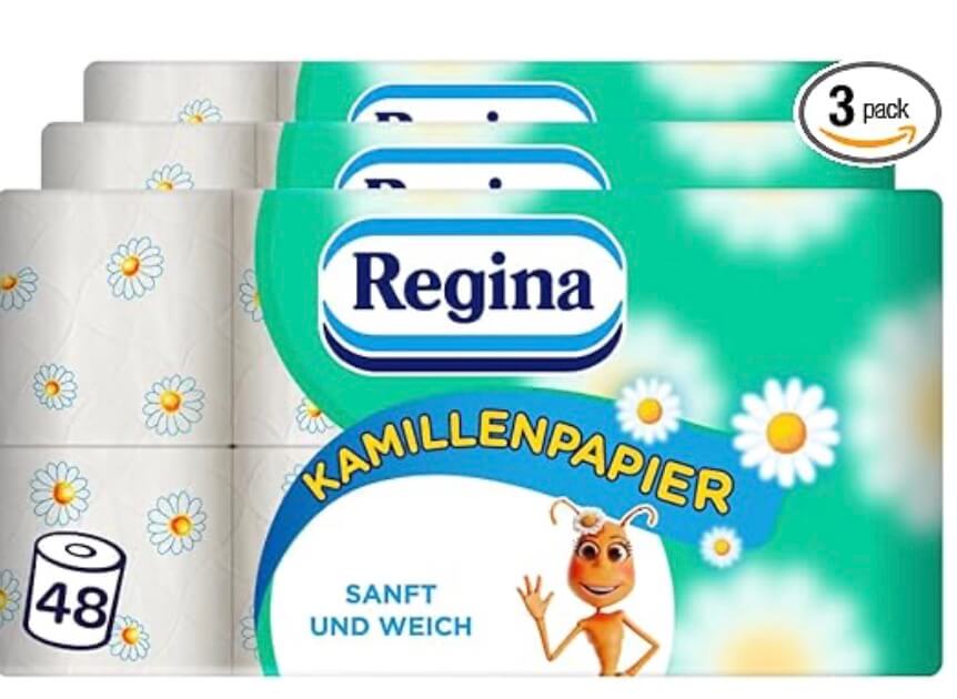 Regina Kamillenpapier 48 Rollen-Packung – 37% Rabatt