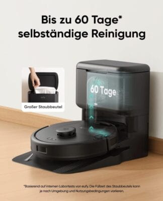 Bis zu 60 Tage selbständige Reinigung