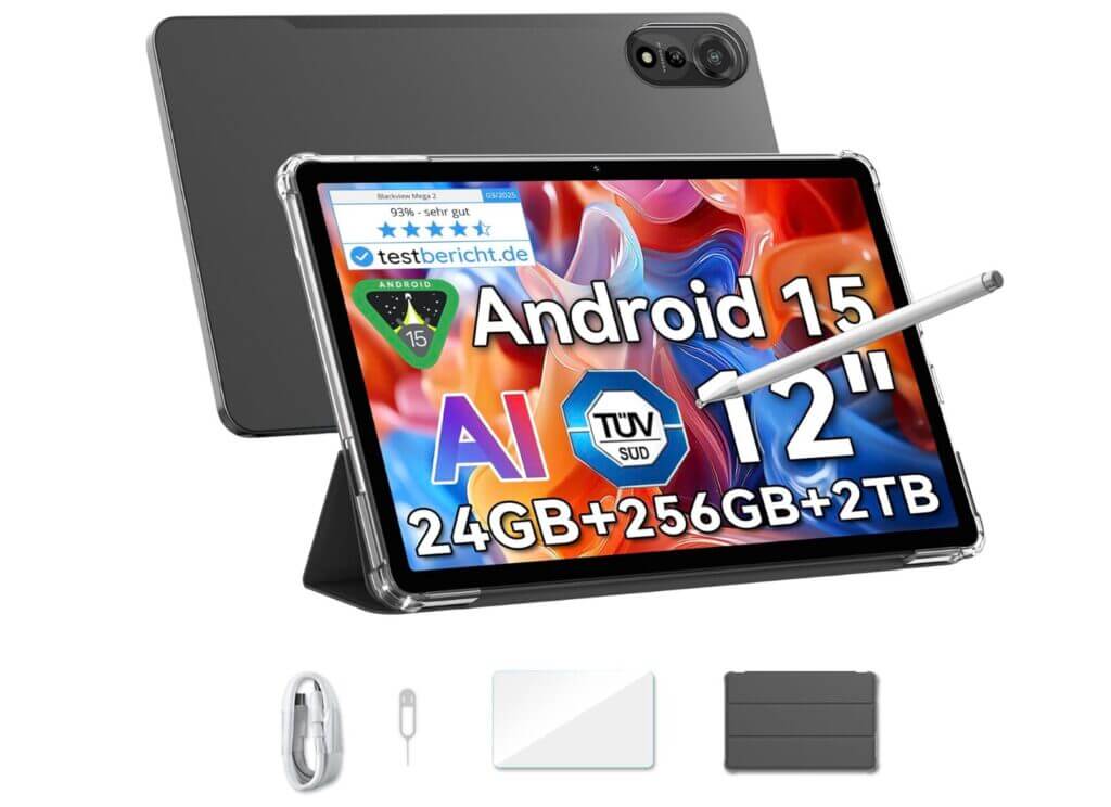 Blackview Mega2 Android 15 Tablet – 27% Rabatt