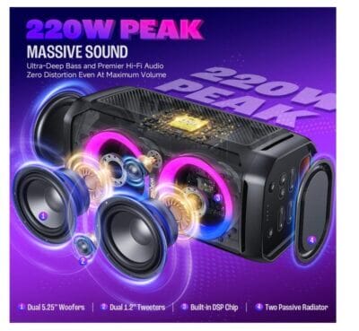 W-KING Bluetooth Lautsprecher - 42% Rabatt 5 Bluetooth Lautsprecher