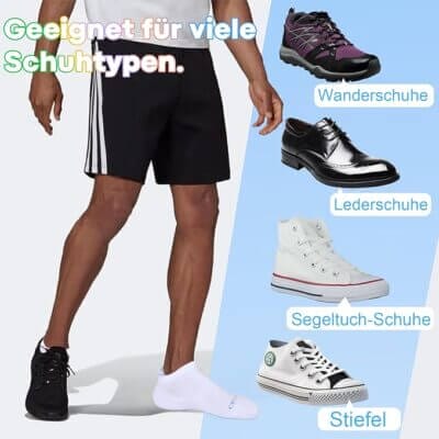 Hochwertige Baumwollsocken für Damen und Herren mit sicherem Halt und perfektem Sitz.