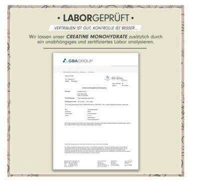 Creatin Monohydrat Pulver Laborgeprüft 