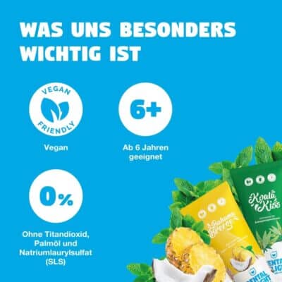 Die fluoridhaltige Formel entfernt Plaque gründlich und schützt deine Zähne zuverlässig.