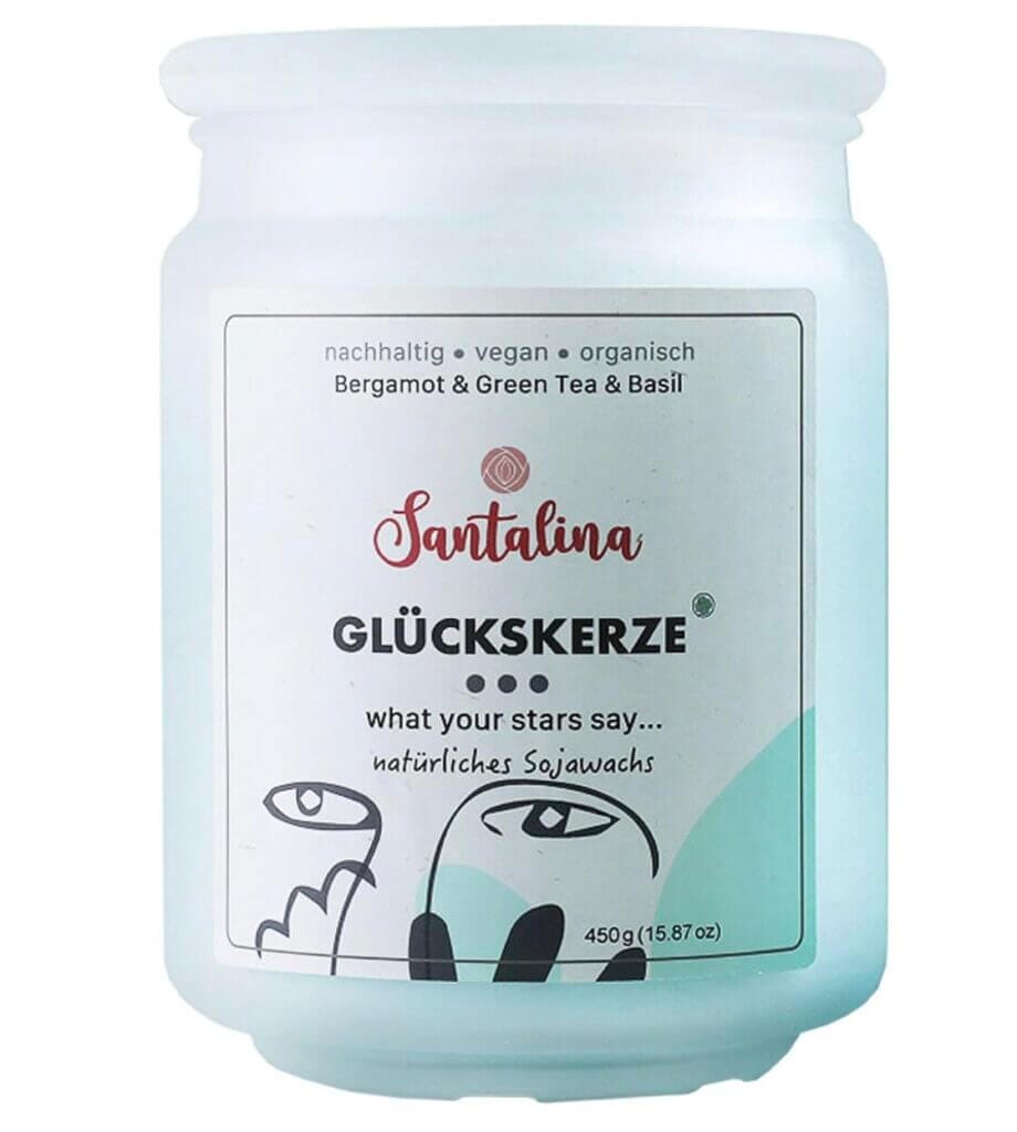Santalina Duftkerze Bergamot & Green Tea & Basil – 50% Rabatt