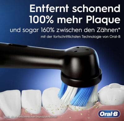 Entfernt schonend 100% mehr Plaque