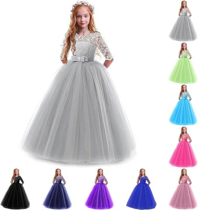 Blumenmädchenkleid für Mädchen – 50% Rabatt