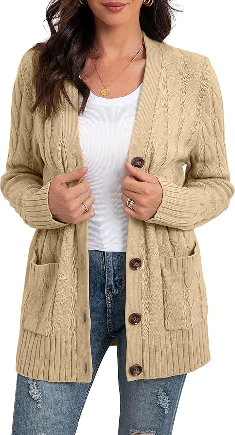 GRECERELLE Damen Strickjacke – 50% Rabatt