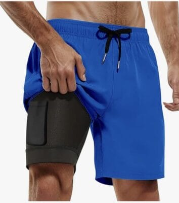Herren Badehose mit Tasche
