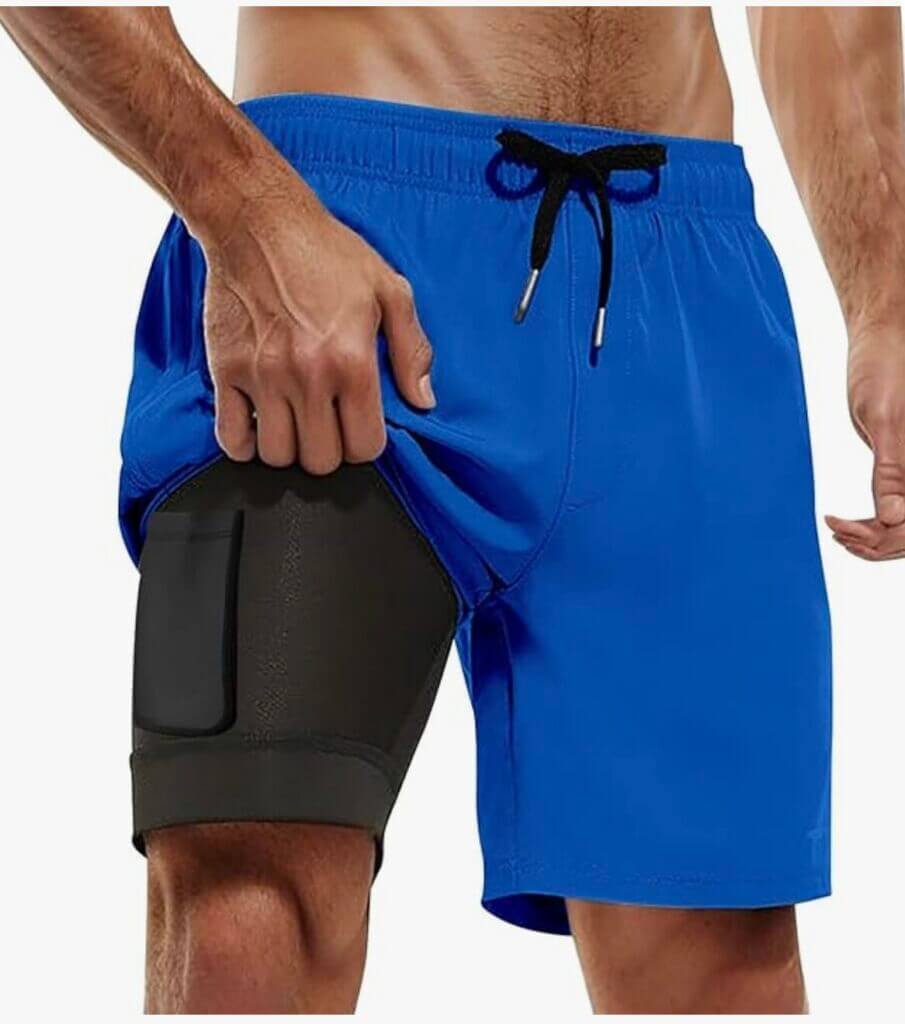 Badehose für Herren mit Tasche – 50% Rabatt