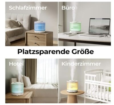 Homvana Luftbefeuchter Anwendungsmöglichkeiten