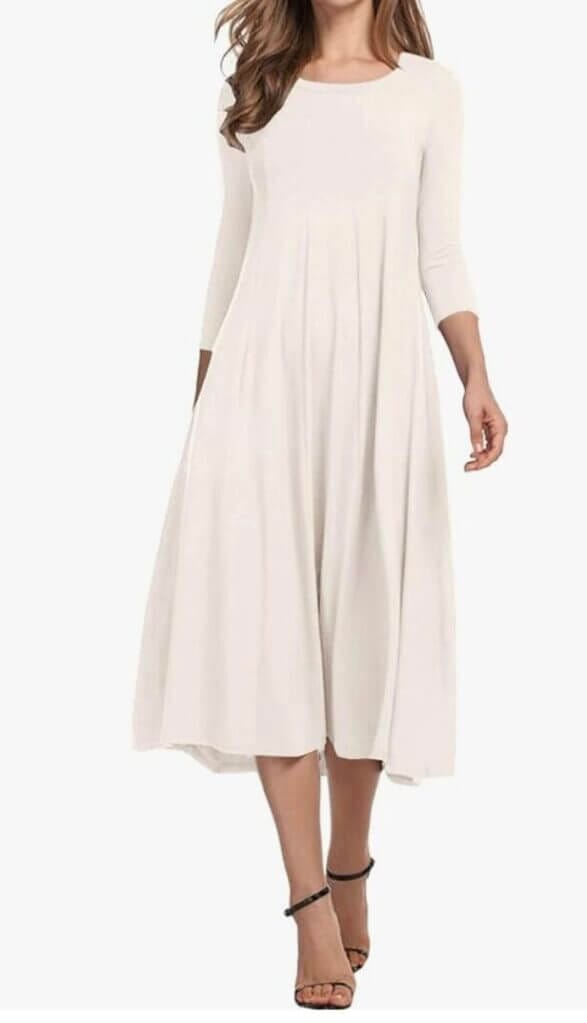 Hotouch Damen Midikleid in A-Linie – 35% Rabatt