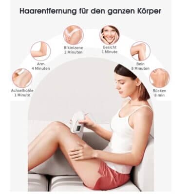 IPL Gerät Möglichkeiten Haarentfernung