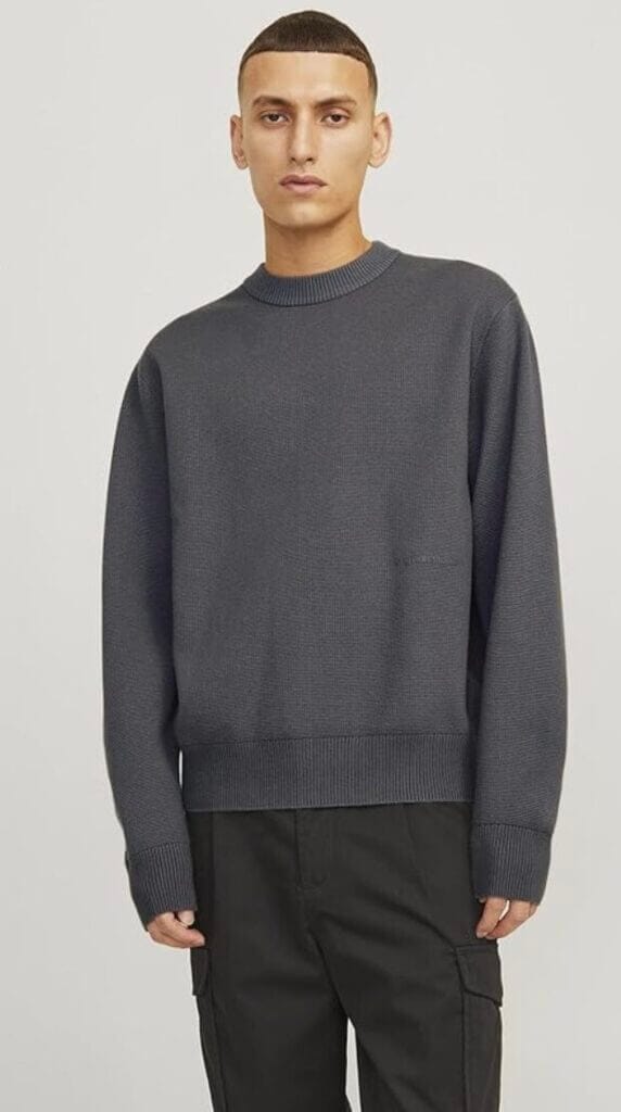 JACK & JONES Male Strickpullover Einfarbig – 82% Rabatt