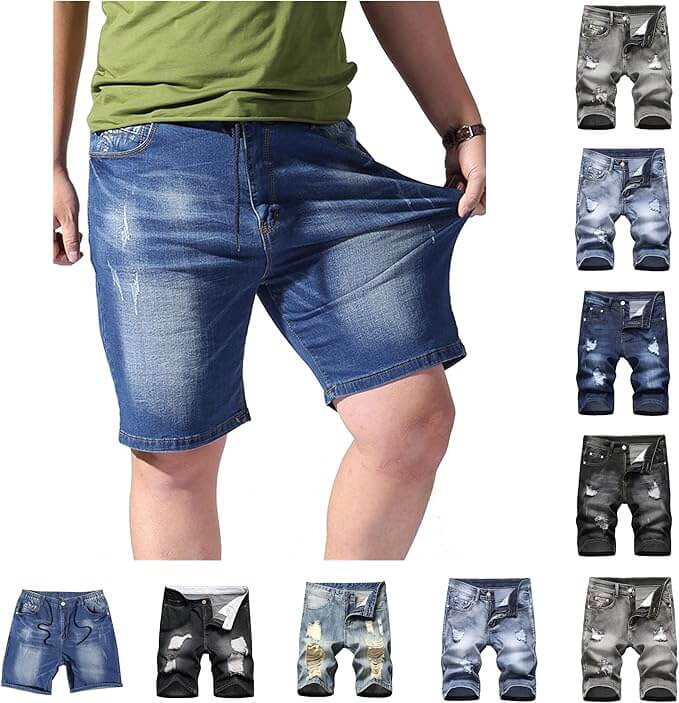 Jeans Shorts Herren viele Farben – 50% Rabatt
