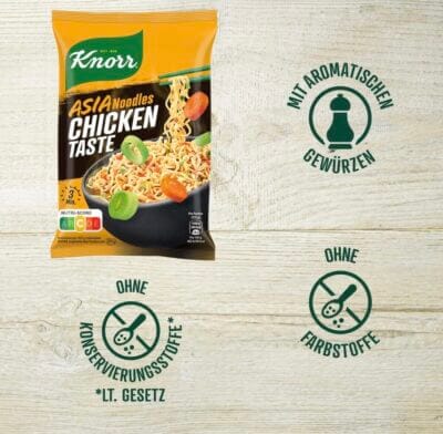 Knorr Asia Noodles Chicken Taste Eigenschaften