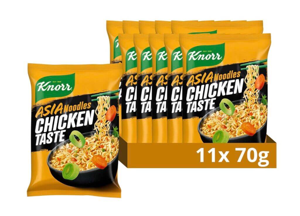 Knorr Asia Noodles Chicken Taste 11 x 70 g – 51% Rabatt