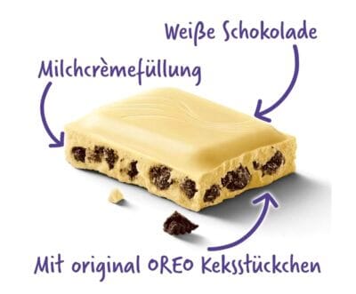 Milka OREO White Tafel Details