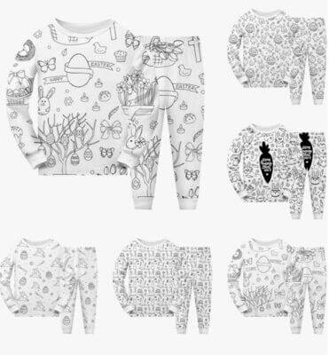 Nlaayong Ostern Kinder Pyjama